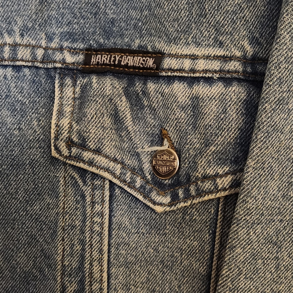 Harley-Davidson Blue Denim Jacket - Picture 2 of 7
